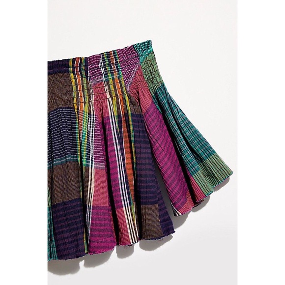 Free People Moonlight Surf Plaid Top - Picture 3 of 14